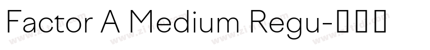 Factor A Medium Regu字体转换